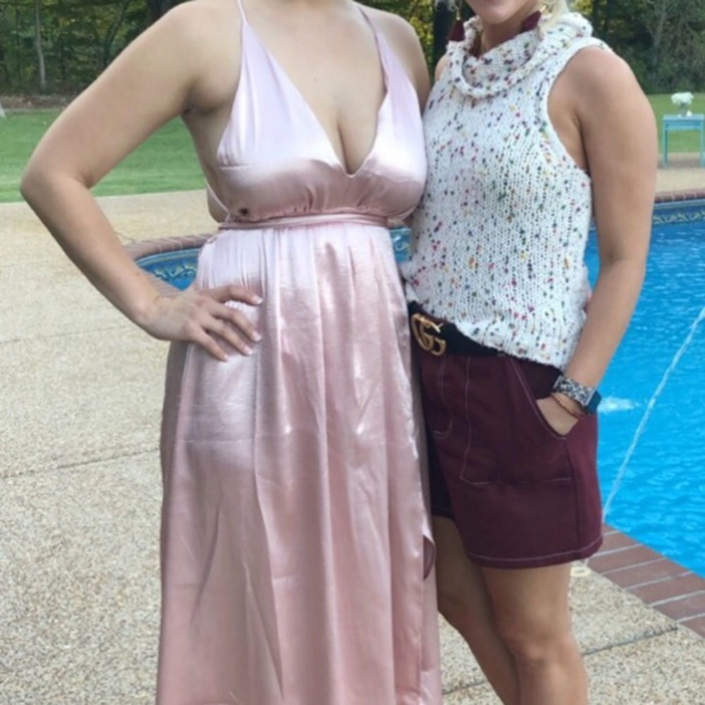 Formal pink dress